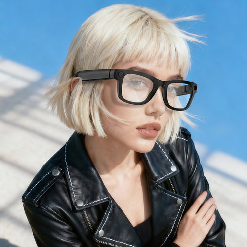 AI Smart Glasses with Camera，electrichromic Lenses，Anti-Shake  & 8MP Photo Capture,1080P Video,  AI Image Recognition, Voice Help, 139+ Translation, Open-Ear Audio for Travel&Vlog