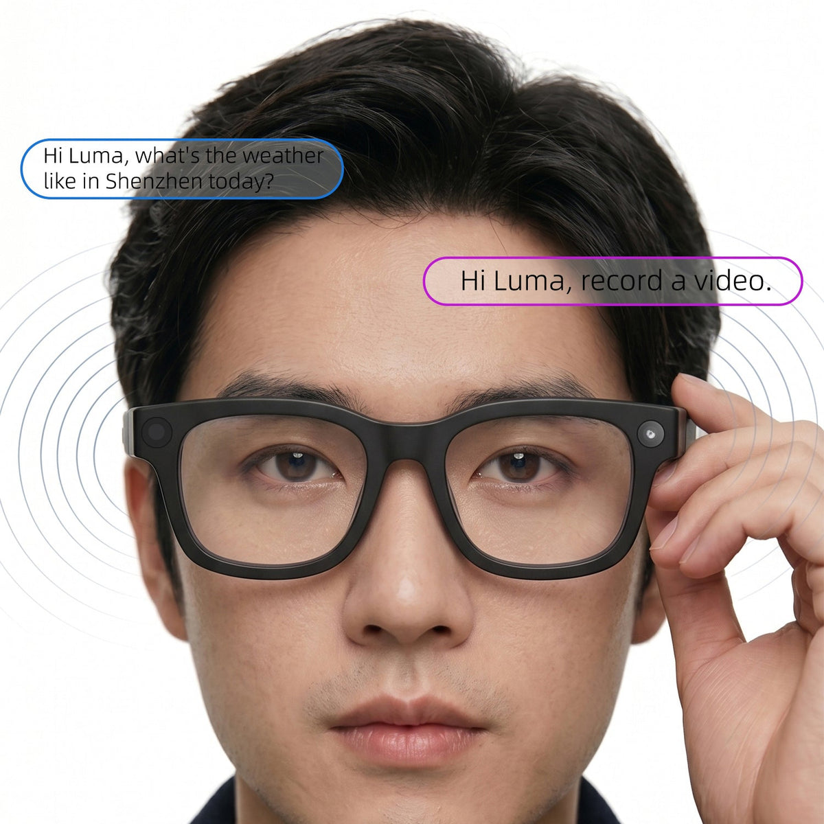 AI Smart Glasses with Camera，electrichromic Lenses，Anti-Shake  & 8MP Photo Capture,1080P Video,  AI Image Recognition, Voice Help, 139+ Translation, Open-Ear Audio for Travel&Vlog